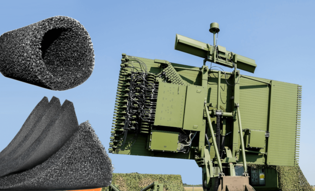 Breedband microwave absorber materiaal