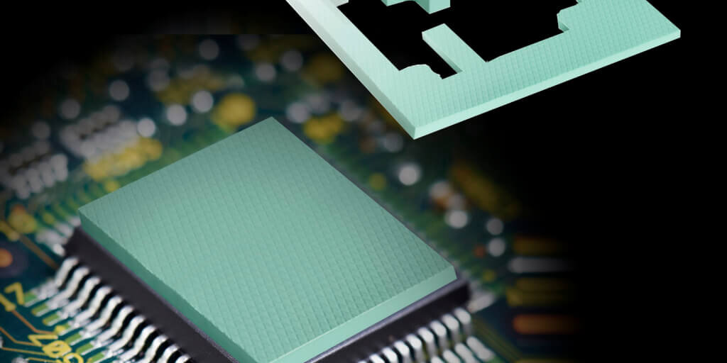 Close-up of computer circuit board.